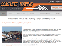 Tablet Screenshot of completetowing.us